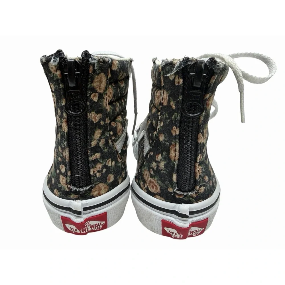 VANS Toddler Sk8-Hi Zip Rose Dreams/Black White‎ Girls Shoe Size 1 Kids